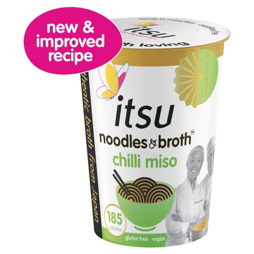 itsu chilli miso instant noodles & broth pot