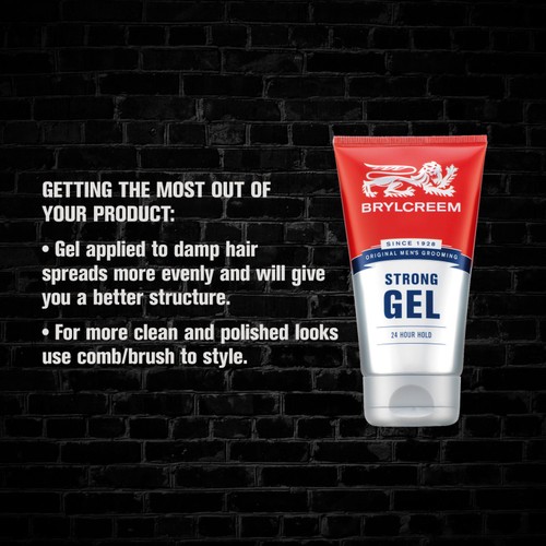Brylcreem 24 Hour Hold Gel Strong