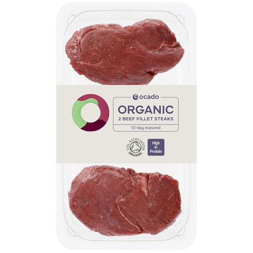 Ocado Organic 2 Beef Fillet Steaks