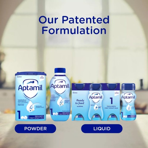 Aptamil 1 First Infant Baby Milk Formula Liquid Ready to Feed from Birth