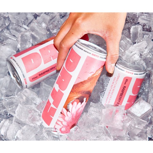 DRTY Raspberry Rose Vodka Seltzer Can
