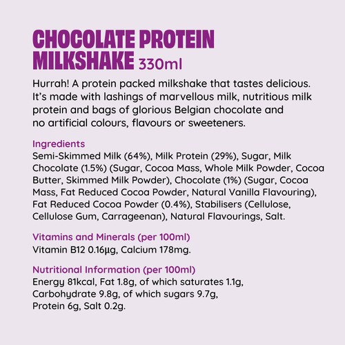 Shaken Udder Chocolate Flavoured Protein Milkshake