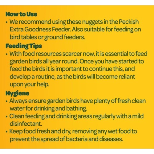 Peckish Extra Goodness Suet Nuggets For Wild Birds