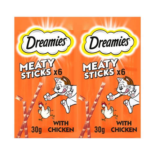 Dreamies Meaty Sticks with Chicken Cat Treats