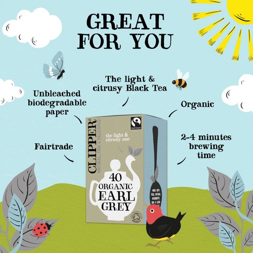 Clipper Organic & Fairtrade Earl Grey Tea Bags