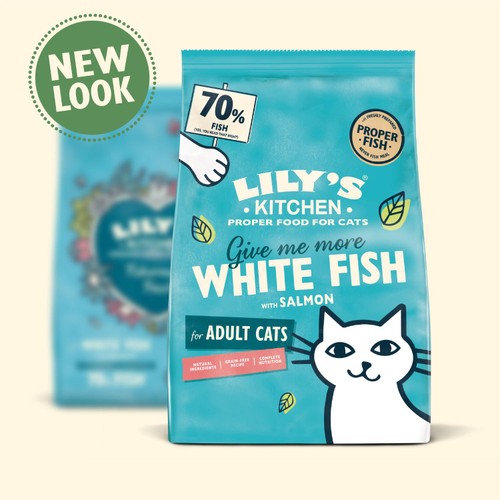 Lily's Kitchen Cat Fisherman's Feast White Fish with Salmon Dry Food