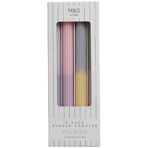 M&S Pastel Dinner Candles, Pink