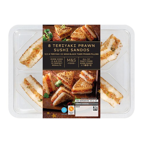 M&S 8 Teriyaki Prawn Sushi Sandos