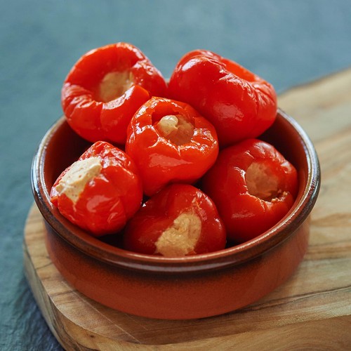 Unearthed Stuffed Cherry Peppers Cream Cheese & Paprika