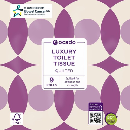 Ocado Luxury Quilted Toilet Tissue