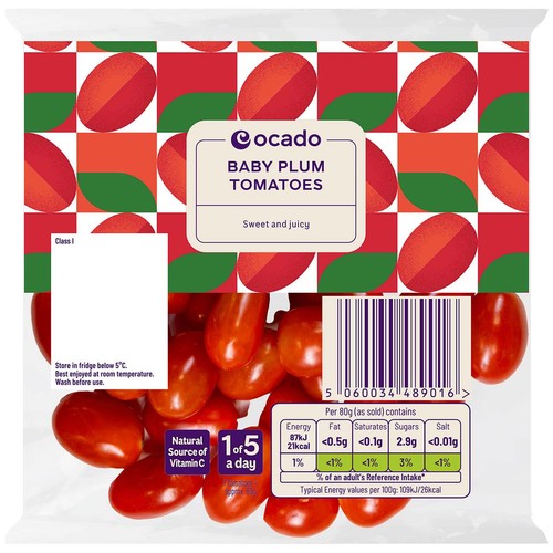 Ocado Baby Plum Tomatoes