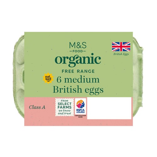 M&S Organic Free Range Medium Eggs