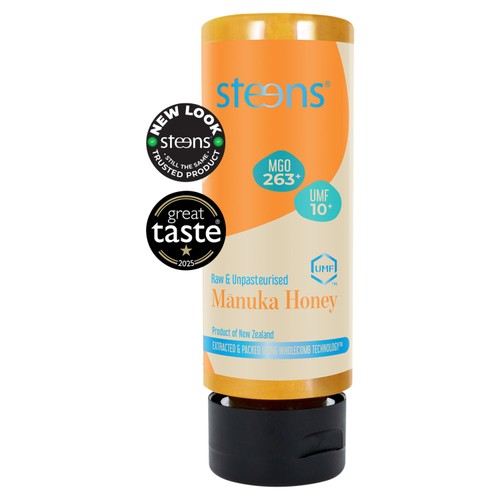 Steens MGO263 (UMF10) Manuka Honey SQUEEZY