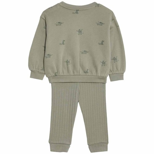 M&S Khaki Leggings Outfit, 0-3 Months, Khaki