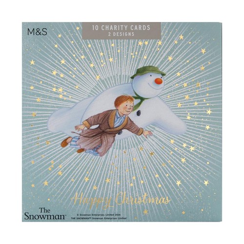 M&S Snowman Duo Cards Multipack