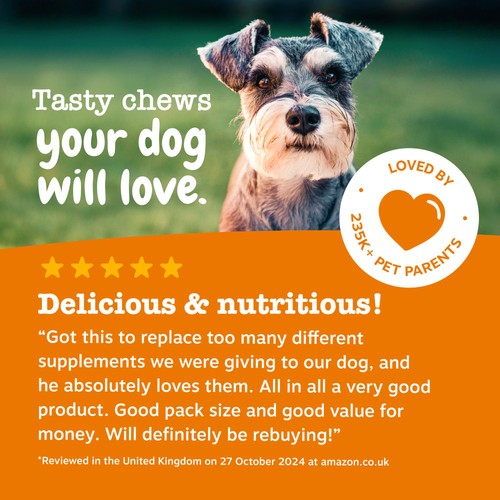 Zesty Paws Senior 9 in 1 Dog Chews Turkey Flavour