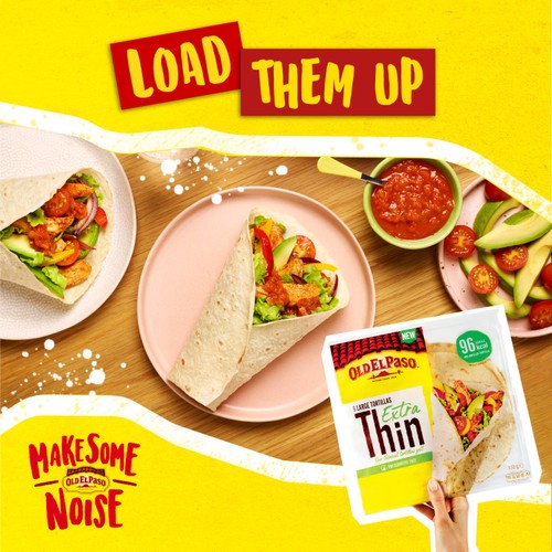 Old El Paso Large Extra Thin Tortilla Wraps