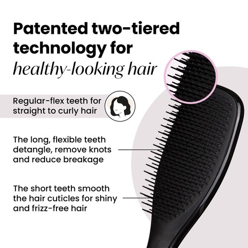 Tangle Teezer The Wet Detangler Hairbrush, Liquorice Black