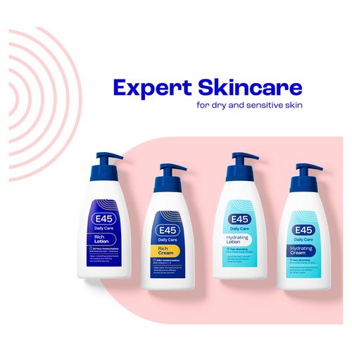 E45 Rich 24h Moisturiser Cream for Very Dry Skin