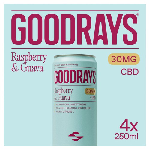 Goodrays CBD Drinks - Raspberry & Guava