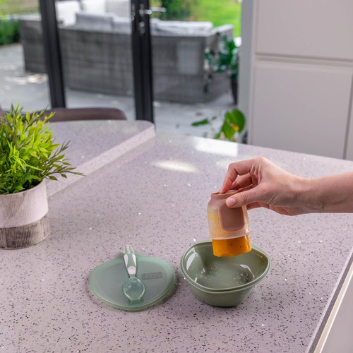 Vital Baby Nourish Scoop Feeding Set 2pk - natural moss