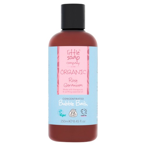 Little Soap Company Organic Concentrated Rose Geranium Bubble Bath 250ml