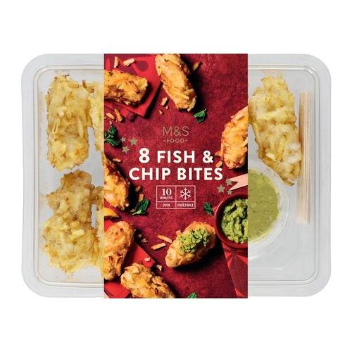 M&S 8 Fish & Chip Bites