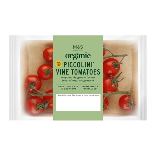 M&S Organic Piccolini Cherry Tomatoes Vine Ripened