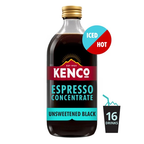 Kenco Iced or Hot Espresso Coffee Concentrate Black