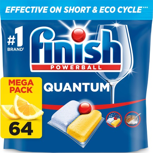Finish Quantum All in One Dishwasher tablets Lemon