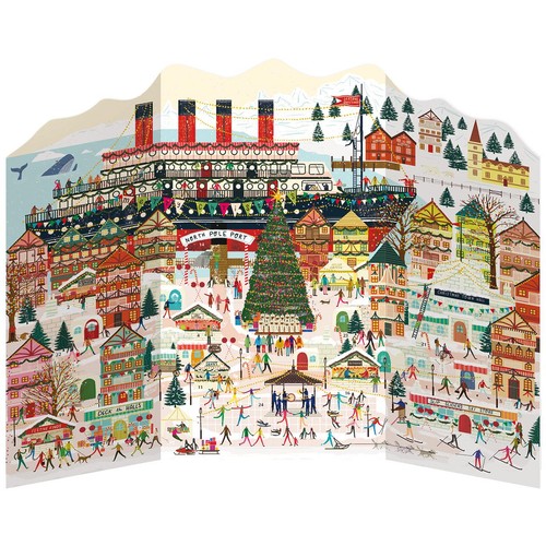 3D Christmas Town Advent Calendar