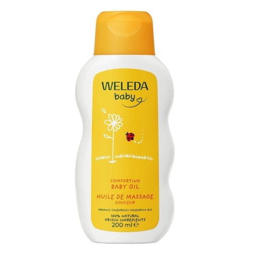 Weleda Baby Oil with Calendula, Gentle Protection, 100% Certified Natural