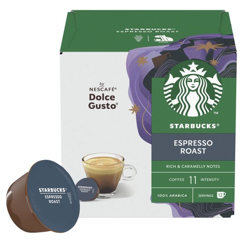 STARBUCKS Dark Espresso Roast Coffee Pods by NESCAFE Dolce Gusto