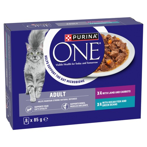 Purina One Mini Fillets Ocean Fish and Lamb Wet Cat Food