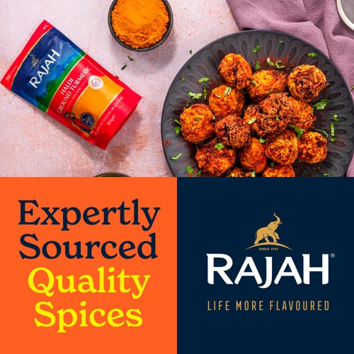 Rajah Spices Haldi Ground Turmeric Powder