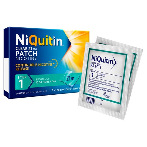 NiQuitin CQ 21mg Clear Patch, Step 1