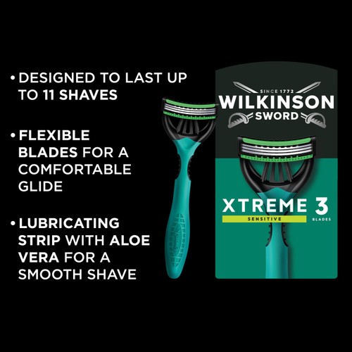 Wilkinson Sword Xtreme 3 Sensitive Disposable Men's Razors