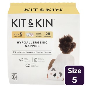 Kit And Kin Size 5 Hypoallergenic Nappies 28 Pack