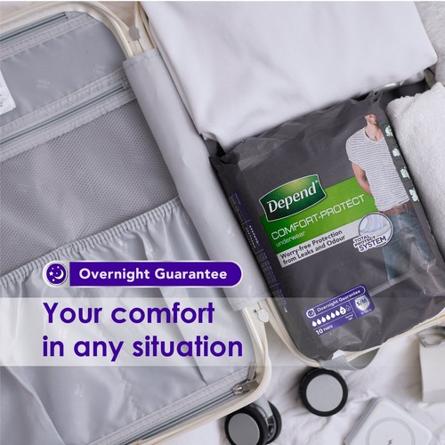 Depend Comfort Protect S/M Incontinence Pants Men