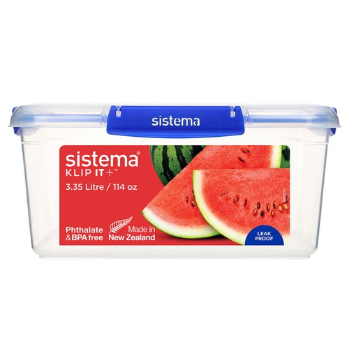 Sistema Klip It Plus 3.35L Rectangular Food Storage Container
