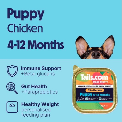 Tails.com Inner Vitality Puppy Dog Wet Food Chicken