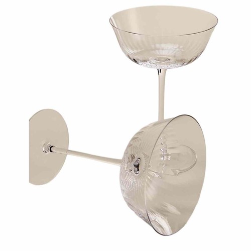 M&S Set of 2 Delphine Coupes, Clear