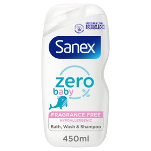 Sanex Zero% Fragrance Free Baby Bath & Wash
