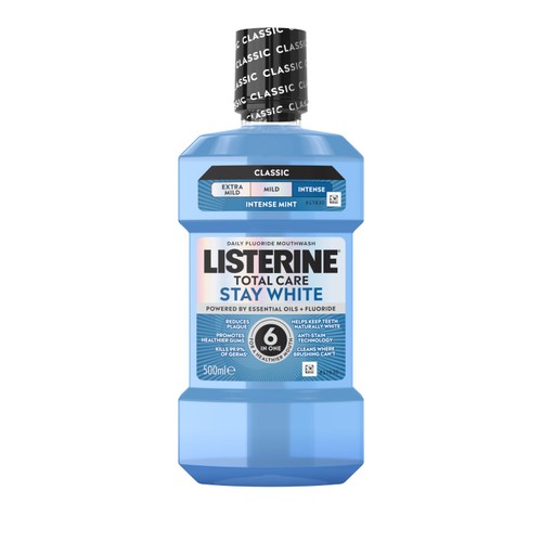 Listerine Total Care Stay White Intense Mint Classic Mouthwash