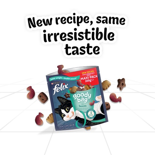 Felix Goody Bag Seaside Salmon Pollock & Trout Cat Treats