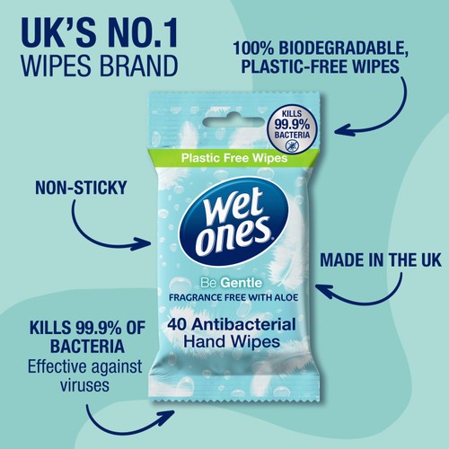 Wet Ones Be Gentle Antibacterial Wipes