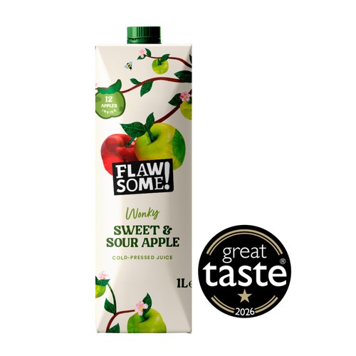 Flawsome! Sweet & Sour Apple cold-pressed juice