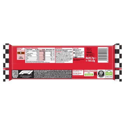 KitKat 2 Finger Orange Chocolate Biscuit Bar, Multipack