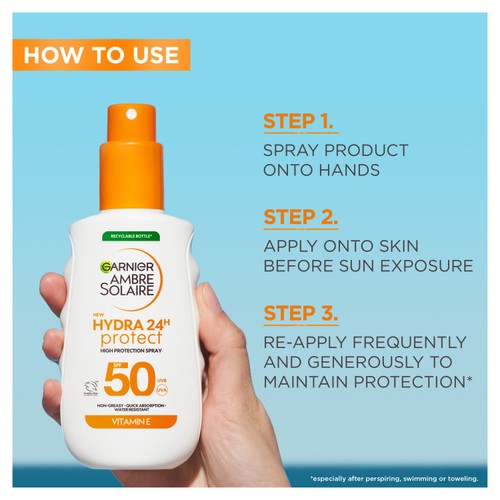 Ambre Solaire HYDRA24 Spray SPF50