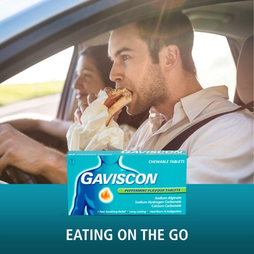 Gaviscon Tablets Heartburn & Indigestion Peppermint